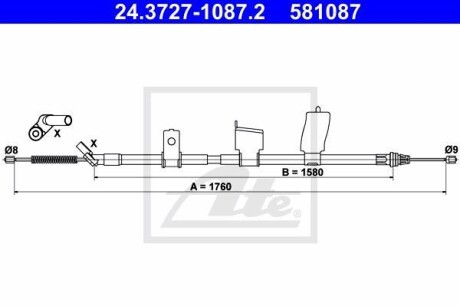 Автозапчасть ATE 24.3727-1087.2