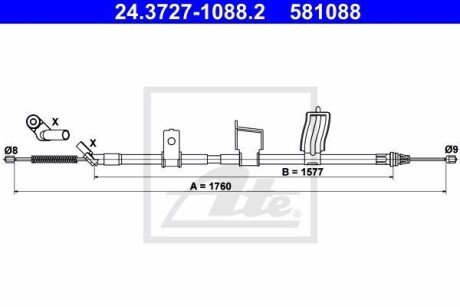 Автозапчасть ATE 24.3727-1088.2