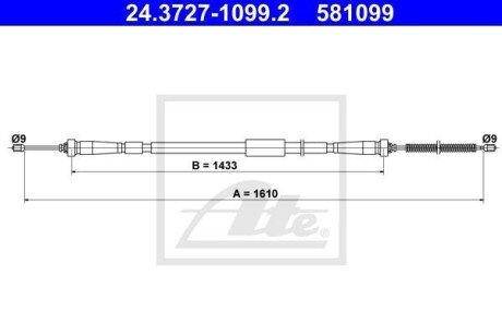 Автозапчасть ATE 24.3727-1099.2