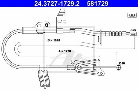 Автозапчасть ATE 24.3727-1729.2