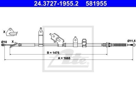 Автозапчасть ATE 24.3727-1955.2