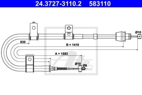 Автозапчасть ATE 24.3727-3110.2