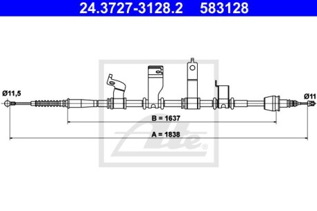 Автозапчасть ATE 24.3727-3128.2