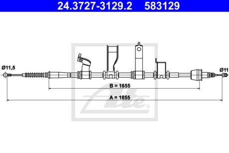 Автозапчасть ATE 24.3727-3129.2