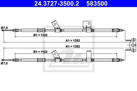 Автозапчасть ATE 24.3727-3500.2