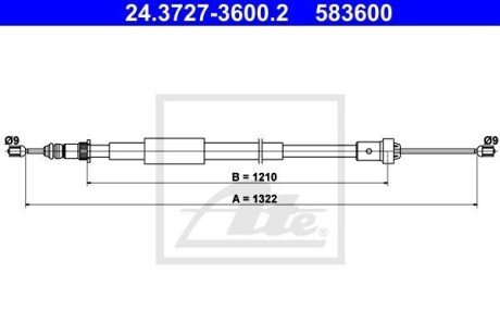 Автозапчасть ATE 24.3727-3600.2