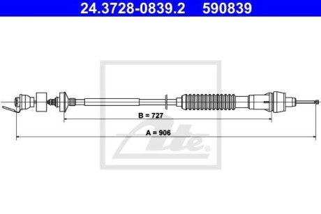 Трос зчеплення ATE 24372808392