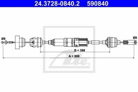 Автозапчасть ATE 24.3728-0840.2