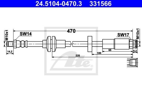 PRZEWУD HAM. ALFA ROMEO GIULIETTA 10- ATE 24510404703