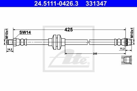 Тормозной шланг ATE 24.5111-0426.3