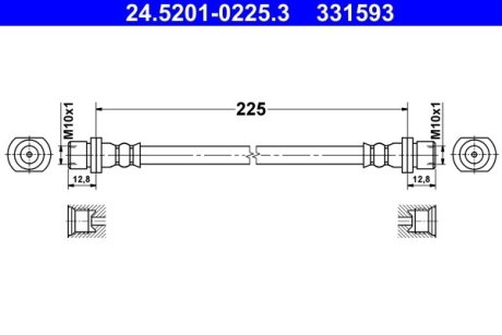 Тормозной шланг ATE 24520102253