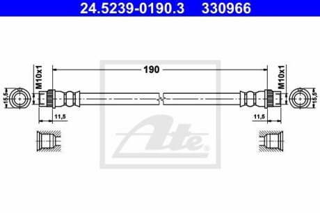 Тормозной шланг ATE 24523901903