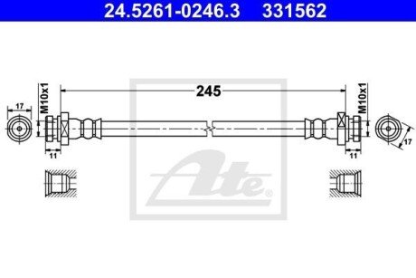 Автозапчасть ATE 24.5261-0246.3