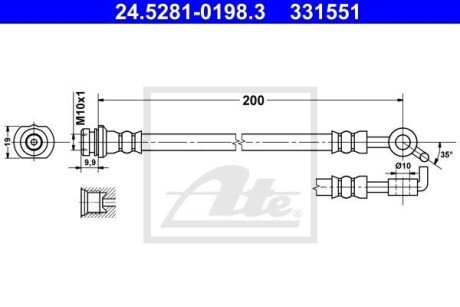 Автозапчасть ATE 24.5281-0198.3