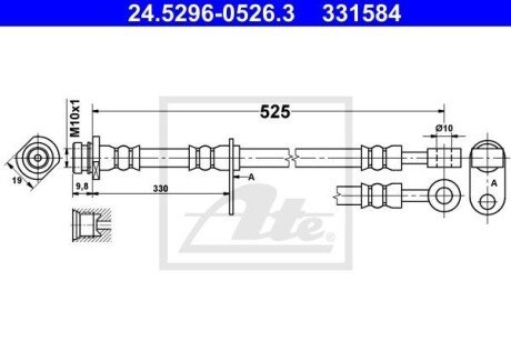 Автозапчасть ATE 24.5296-0526.3