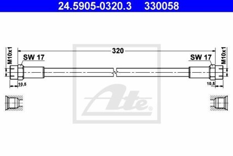 Шланг сцепления ATE 24590503203