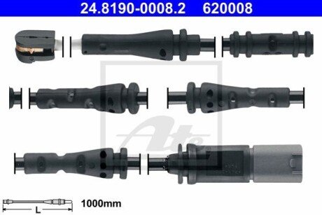 Датчик зносу,гальм.колодки ATE 24819000082