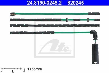 Сигнализатор, износ тормозных колодок ATE 24819002452