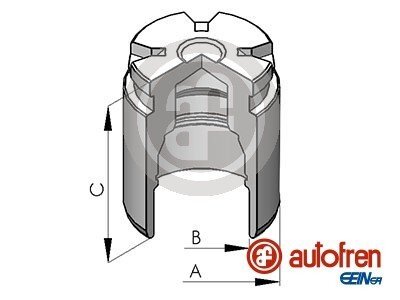 Поршень супорта зад ACCENT/i20/i10/RIO (34х47мм) 10- AUTOFREN D025530