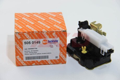 Замок двери (боковой/R) Renault Kangoo 97-07 (электрический) AUTOTECHTEILE 505 0149