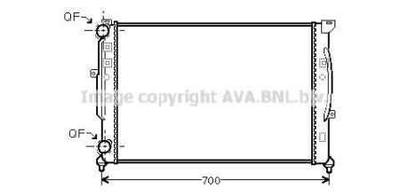 Радіатор, охолодження двигуна AVA QUALITY COOLING AVA COOLING AI2189