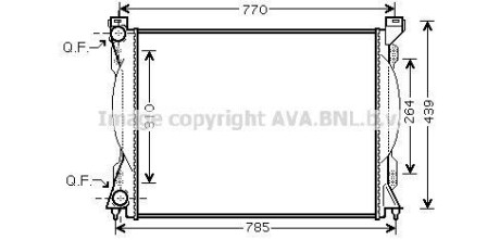 Радіатор, охолодження двигуна AVA QUALITY COOLING AVA COOLING AI2233