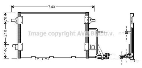 Радіатор кондиціонера AVA QUALITY COOLING AVA COOLING AI5137