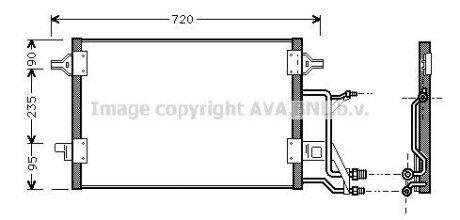 Радіатор кондиціонера AVA QUALITY COOLING AVA COOLING AI5176