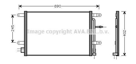 Радіатор кондиціонера AVA QUALITY COOLING AVA COOLING AI5238