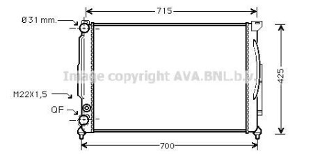 Датчик абс, передний AVA COOLING AIA2105