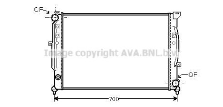 Радіатор, охолодження двигуна AVA QUALITY COOLING AVA COOLING AIA2124