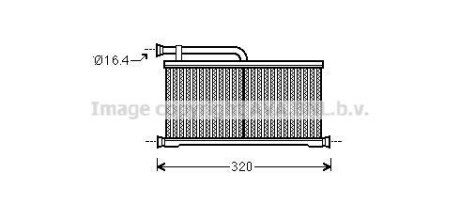 Радиатор отопителя салона Audi A6 04>11 AVA AVA COOLING AIA6397