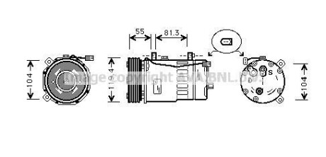 Компресор кондиціонера AVA QUALITY COOLING AVA COOLING AIAK003 (фото 1)