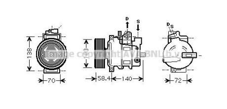 Компресор кондиціонера AVA QUALITY COOLING AVA COOLING AIAK262