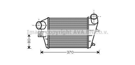 AVA FIAT Інтеркулер Alfa Romeo 147 1.9JTD AVA COOLING ALA4086