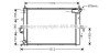 Радіатор, охолодження двигуна AVA QUALITY COOLING AVA COOLING AU2152 (фото 1)