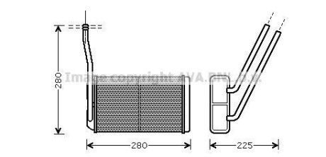 Радіатор пічки AVA QUALITY COOLING AVA COOLING AU6195