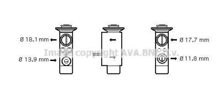 Расширительный клапан, кондиционер AVA QUALITY COOLING AVA COOLING BW1238