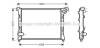 Радіатор, охолодження двигуна AVA QUALITY COOLING AVA COOLING BW2286 (фото 1)