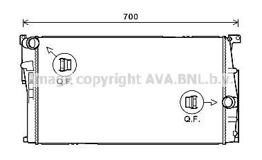 AVA (Уважно! авто з 6-ст КПП) BMW Радіатор сист. охолодження F20, F21, F22, F23, F30, F31, F34, F34, F80, F87 AVA COOLING BW2446