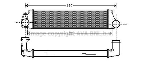 Інтеркулер AVA QUALITY COOLING AVA COOLING BW4207