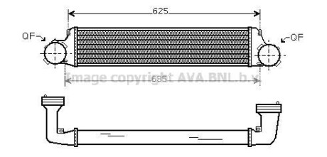 Інтеркулер AVA QUALITY COOLING AVA COOLING BW4280 (фото 1)