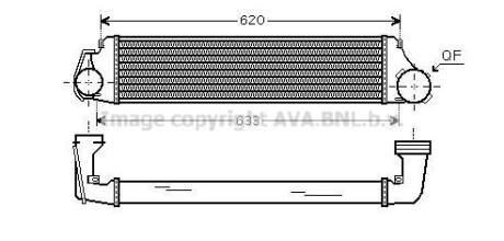 Интеркулер AVA COOLING BW4282