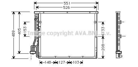 Радіатор кондиціонера AVA QUALITY COOLING AVA COOLING BW5148