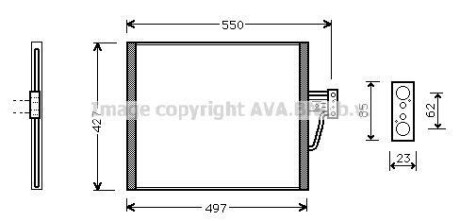 Радіатор кондиціонера AVA QUALITY COOLING AVA COOLING BW5213