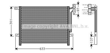 Радіатор кодиціонера AVA COOLING BW5397