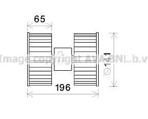 Моторчик пічки BMW 3 (E36) 1.6-3.2 90-00 M43/M41/M51/M44/M42/M50 AVA QUALITY COOLING AVA COOLING BW8475