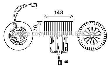 Автозапчасть AVA COOLING BW8540