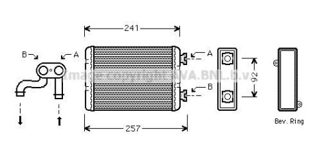 Автозапчасть AVA COOLING BWA6257