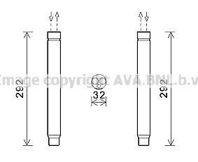 OSUSZACZ DO KLIMAT.BMW 1 12-19 AVA QUALITY COOLING AVA COOLING BWD445